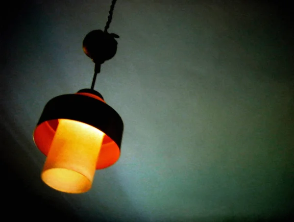 Retro Lámpaernyő Otthon — Stock Fotó