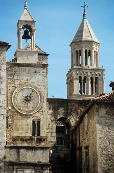 Torre Del Reloj Croacia Dividida —  Fotos de Stock