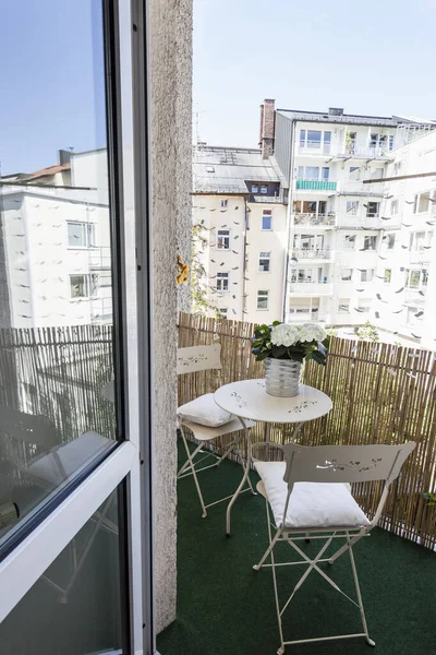 Вид Современные Многоквартирные Дома Балкона Квартиры — стоковое фото