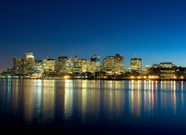 Boston Skyline Usa Ban — Stock Fotó