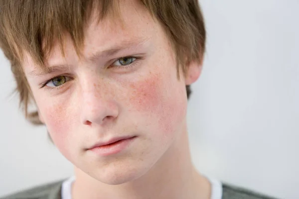 Portrét Dospívajícího Chlapce — Stock fotografie