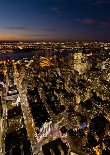Utsikt från Empire State Building, Manhattan, New York City, Usa — Stockfoto