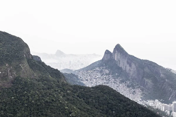 Fernsicht Auf Die Lagune Rodrigo Freitas Und Ipanema Rio Janeiro — Stockfoto