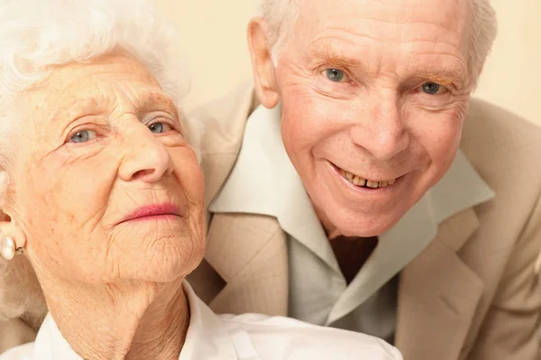 Homem Idoso Mulher Juntos — Fotografia de Stock