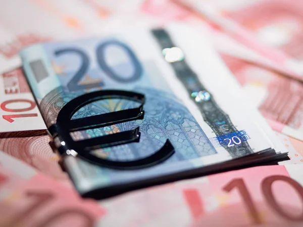 Euro Peněžním Klipu — Stock fotografie