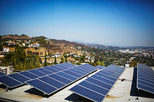 Sonnenkollektoren Los Angeles Kalifornien Vereinigte Staaten — Stockfoto