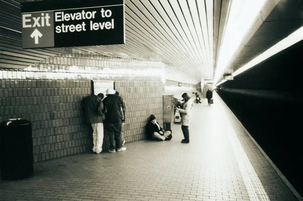 Estação Metrô Nova York — Fotografia de Stock