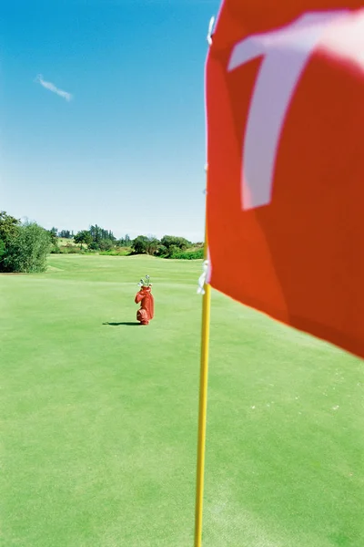 Borsa Golf Bandiera — Foto Stock