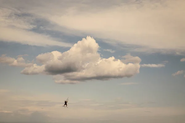 Ώριμος Kite Surfing — Φωτογραφία Αρχείου