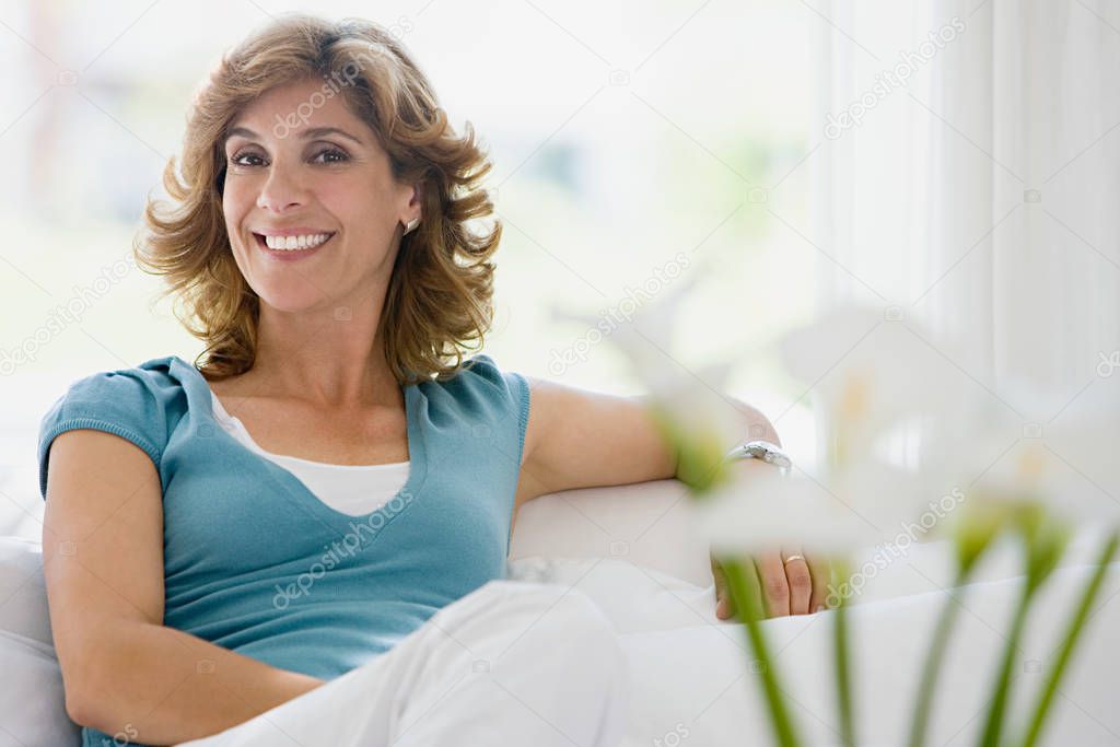 Portrait of a woman smiling 