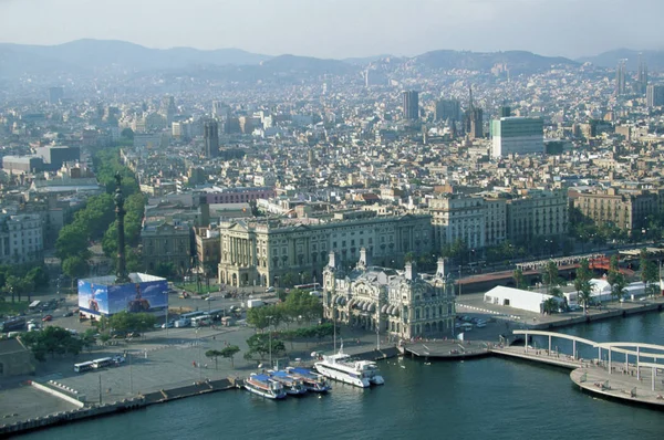 Vista Cidade Barcelona Espanha — Fotografia de Stock