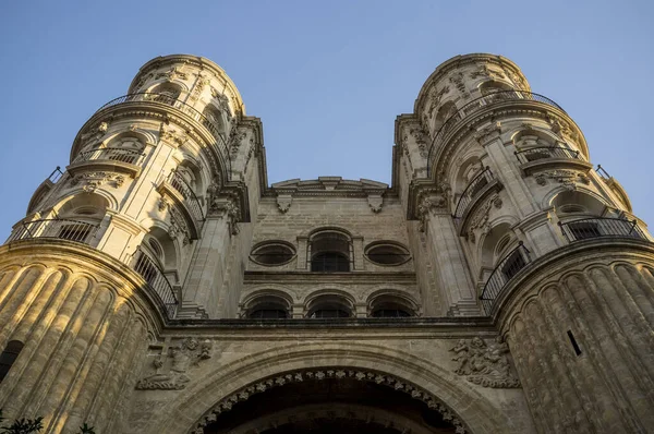 Blick Auf Die Kathedrale Malaga Spanien — Stockfoto