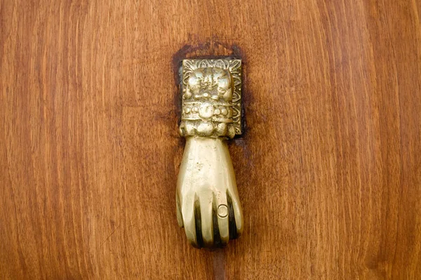 Hand Shaped Door Handle — Stock Photo, Image