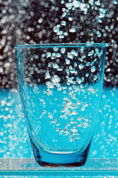 Water Bubbles Drinking Glass — 스톡 사진