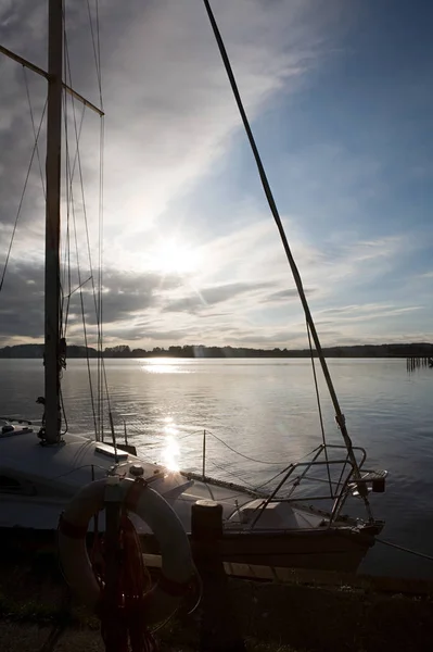 Boat Sunset View — Stock Photo, Image