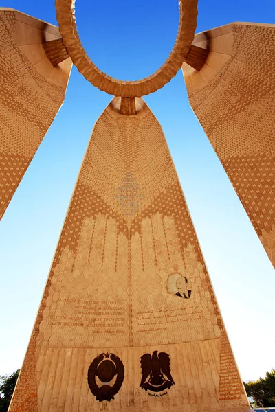 Monumento Amizade Russo Egípcio Aswan — Fotografia de Stock