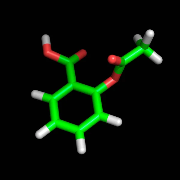 아스피린 분자 — 스톡 사진