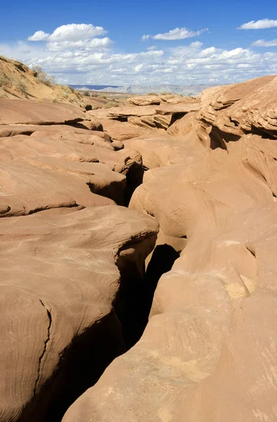 Entrada Para Slot Canyon Utah — Fotografia de Stock