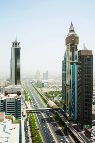 Sheikh Zayed Road Dubai Emiratos Árabes Unidos — Foto de Stock