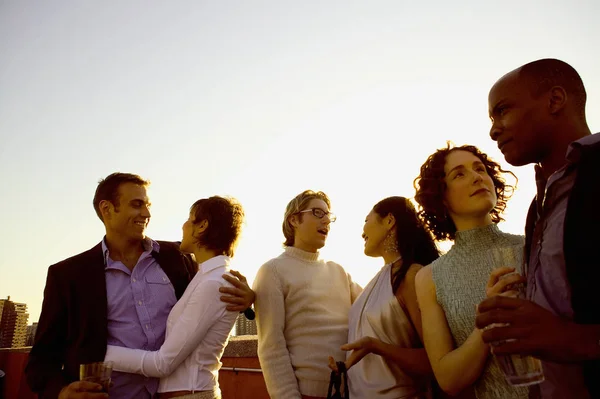 Group Young Couples — Stock Photo, Image