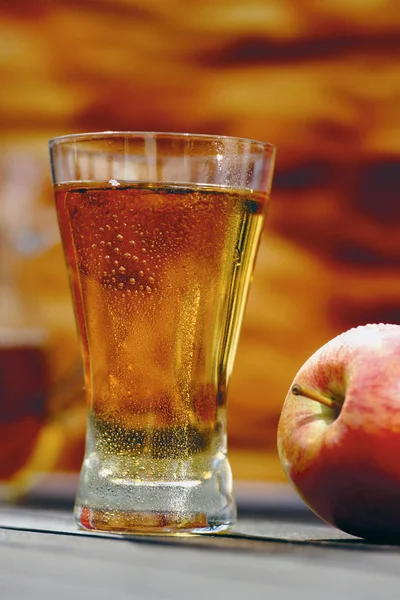 Apple Juice Table — Stock Photo, Image