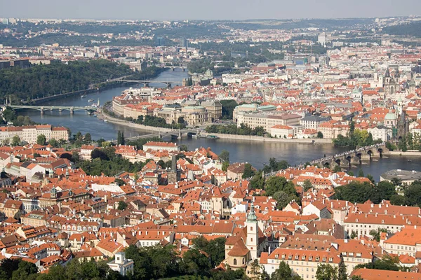 Praga Paesaggio Urbano Vista Dall Alto — Foto Stock