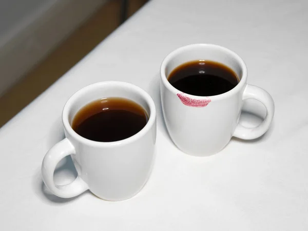 コーヒーカップのペア — ストック写真