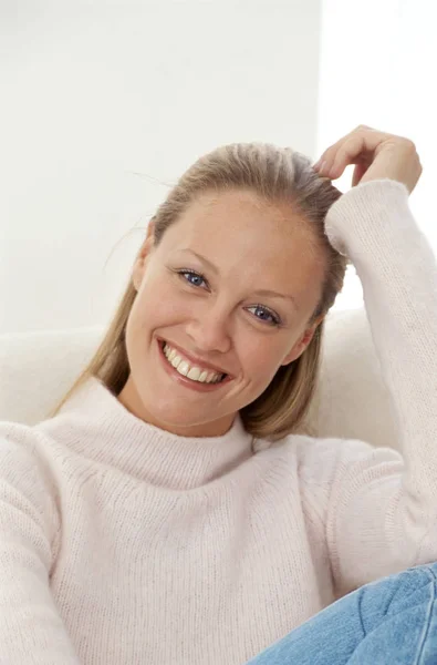 Portrait Girl Smiling — Stock Photo, Image