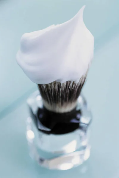 Shaving Foam Selective Focus Copy Space — Stock Photo, Image