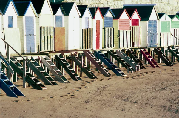 Strandhutten Een Rauwe — Stockfoto