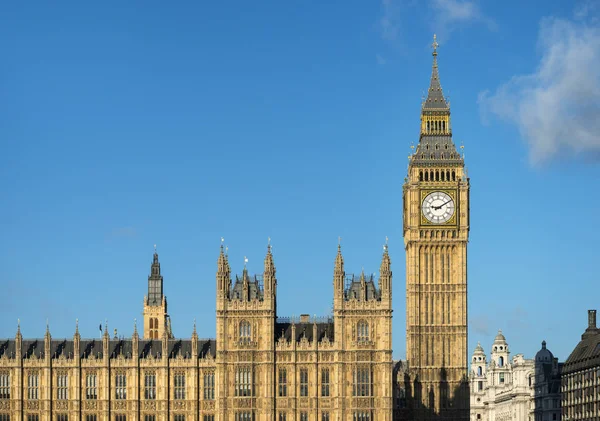 Domy Parlamentu Londyn Anglia Wielka Brytania — Zdjęcie stockowe