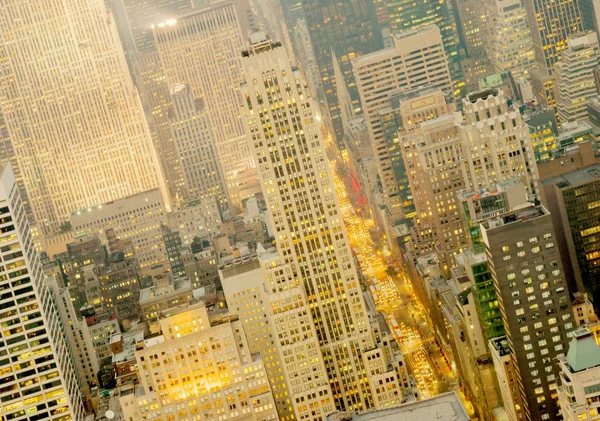 アメリカ ニューヨーク市のエンパイアステートから5番街を見下ろす — ストック写真