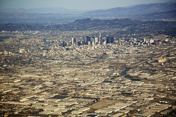 Aerial view of cityscape, Los Angeles, California, USA — Stock Photo, Image