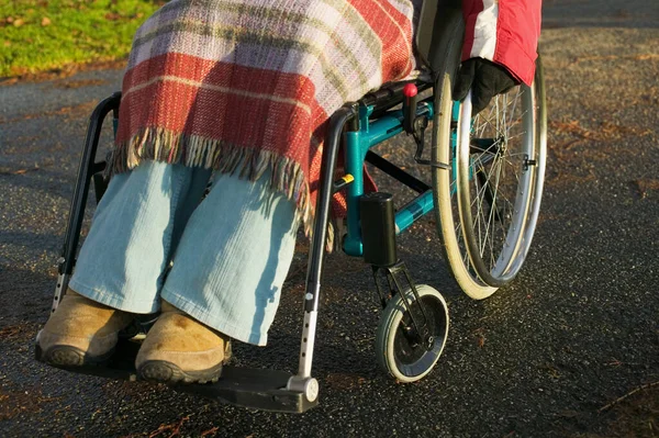 Disabled Woman Wheelchair — Stock Photo, Image