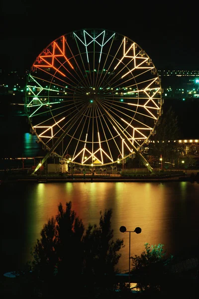 Τροχός Ferris Νύχτα — Φωτογραφία Αρχείου