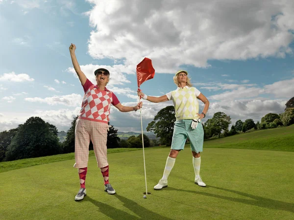 골프를 여자들 — 스톡 사진