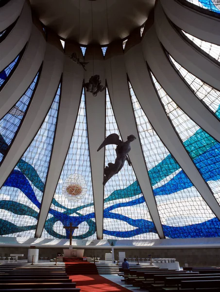 Catedral Brasilia Vista Interior — Foto de Stock