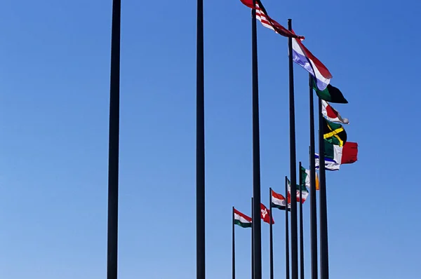 International Flags Sky — Stock Photo, Image