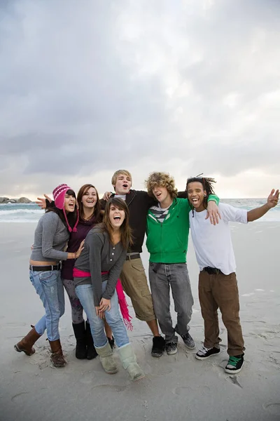 Group Portrait Happy Group Friends Portrait — Stock Photo, Image