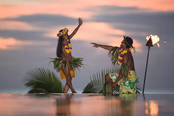 Tamure Tänzer Tahiti — Stockfoto