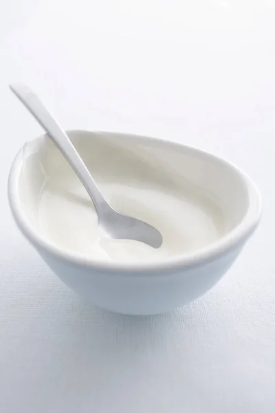 Spoon Bowl Cream — Stockfoto