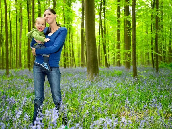 Madre Hijo Los Bosques — Foto de Stock