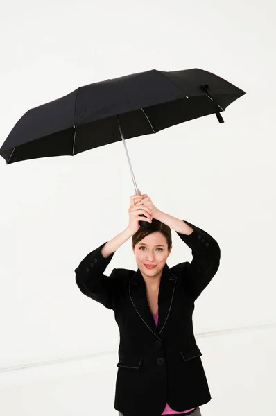 Vackra Kvinnor Paraply — Stockfoto