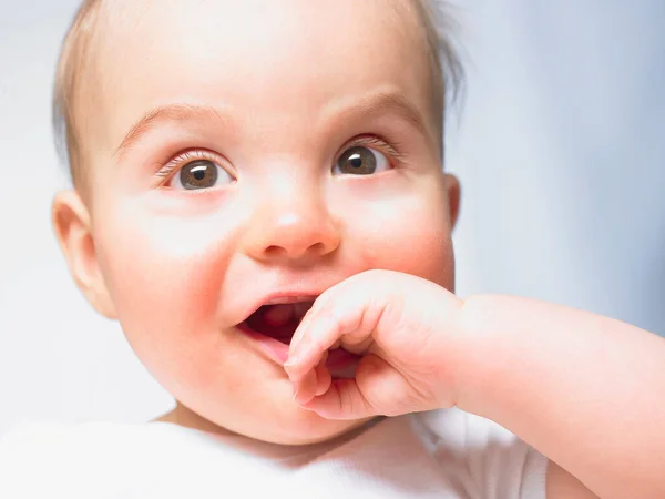 Portrait Baby Smiling — Stock Photo, Image