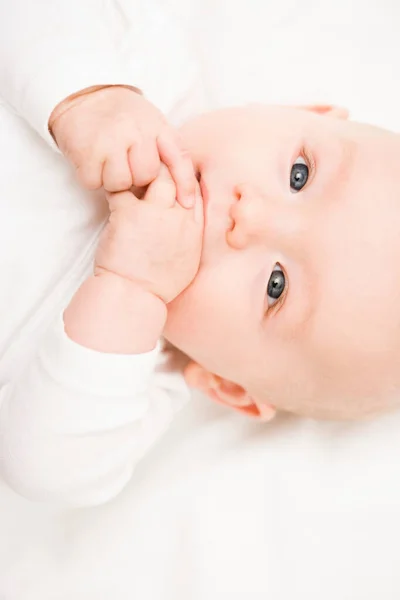 Baby Smiling Camera — Stock Photo, Image