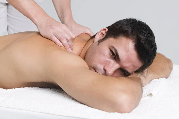 Mann Mit Einer Massage — Stockfoto