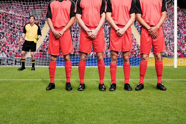 Giocatori Calcio Sul Campo — Foto Stock