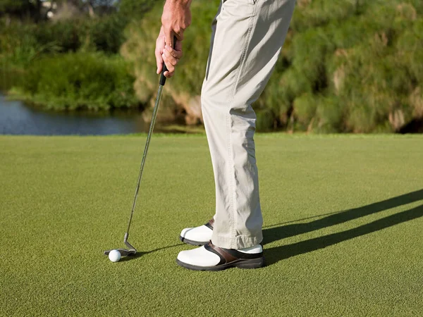 Ember Játszik Golf Golf Course — Stock Fotó