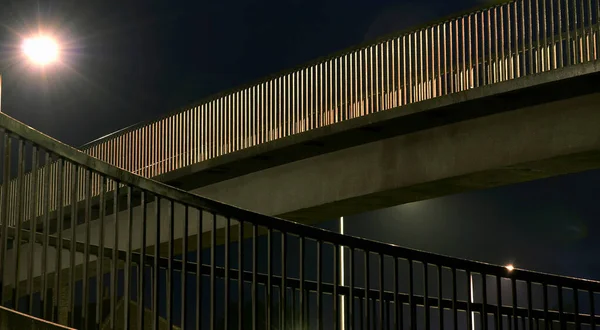 Iron bridge At Night — Stockfoto