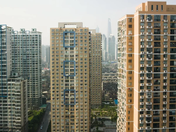 Shanghai City Apartment Buildings — Stock Photo, Image